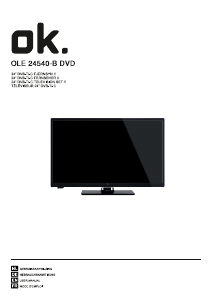 Manual OK OLE 24540-B DVD LED Television