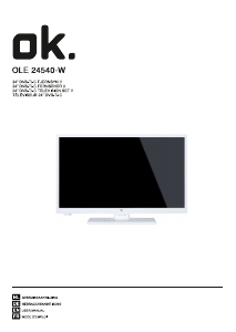 Mode d’emploi OK OLE 24540-W Téléviseur LED