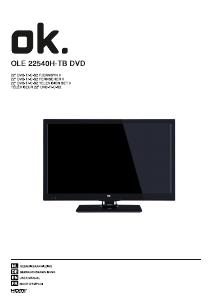 Manual OK OLE 22540H-TB DVD LED Television