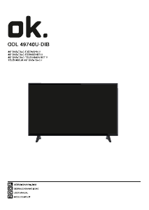 Mode d’emploi OK ODL 49740U-DIB Téléviseur LED