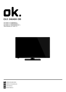 Bedienungsanleitung OK OLE 24640H-DB LED fernseher