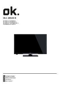 Mode d’emploi OK OLE 20540-B Téléviseur LED