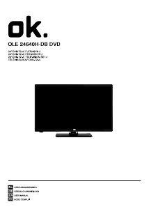 Mode d’emploi OK OLE 24640H-DB DVD Téléviseur LED