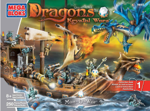 Handleiding Mega Bloks set 9895 Dragons Man-o-War