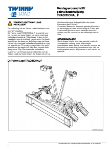 Handleiding Twinny Load Traditional F Fietsendrager