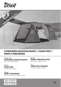 Manual Crivit IAN 273647 Tent