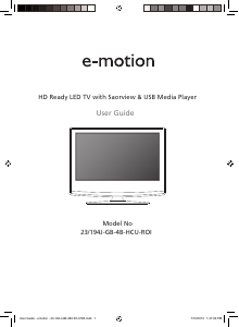 Manual E-Motion 23/194J-GB-4B-HCU-ROI LED Television