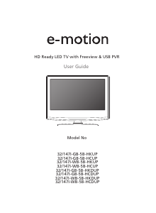 Manual E-Motion 32/147I-GB-5B-HKUP-UK LED Television