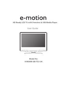 Handleiding E-Motion X185/69E-GB-TCU-UK LCD televisie