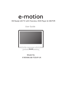 Manual E-Motion X185/69G-GB-TCDUP-UK LCD Television
