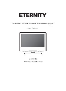 Manual Eternity 40/133O-WB-3B2-FEGU-UK LED Television