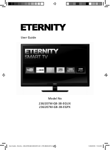 Manual Eternity 236/207M-GB-3B-EGPX-UK LED Television