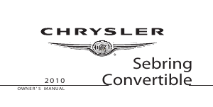 Handleiding Chrysler Sebring Convertible (2010)