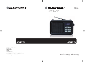 Bedienungsanleitung Blaupunkt RX 60 Radio