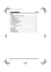 Bedienungsanleitung Blaupunkt RXN 18 Radio