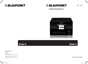 Bedienungsanleitung Blaupunkt IRK 1620 Radio