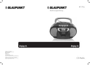 Bedienungsanleitung Blaupunkt B 11 PLL Stereoanlage