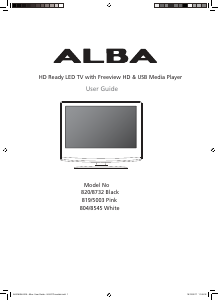 Manual Alba 804/8545 White LED Television