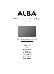Handleiding Alba 22/207F LED televisie