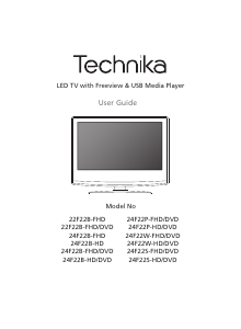 Manual Technika 24F22B-HD/DVD LED Television