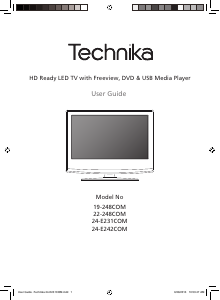 Handleiding Technika LED24-E231COM LED televisie
