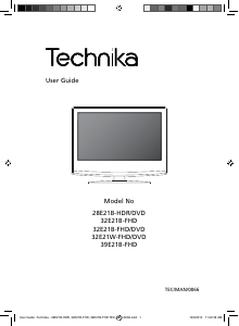 Handleiding Technika 28E21B-HDR/DVD LED televisie