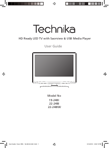 Manual Technika LED19-248I LED Television