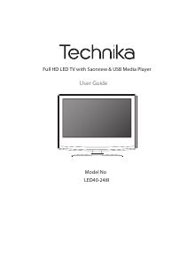 Bruksanvisning Technika LED40-248I LED TV