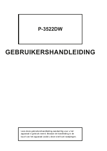 Handleiding Triumph-Adler P-3522DW Printer