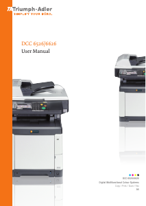 Manual Triumph-Adler DCC 6526 Multifunctional Printer