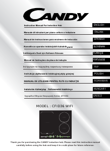 Handleiding Candy CFID 36 WIFI Kookplaat