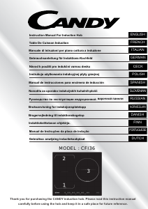 Brugsanvisning Candy CFI36 Kogesektion