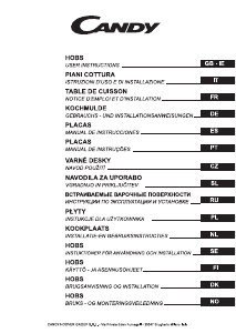 Mode d’emploi Candy CH64MX Table de cuisson