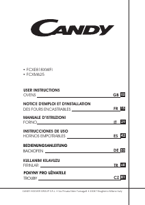 Manual de uso Candy FCXM625X Horno