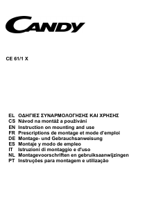 Manual Candy CE 61/1 X Exaustor