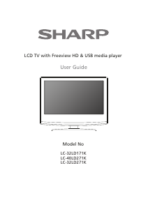 Manual Sharp LC-50LD271K LCD Television