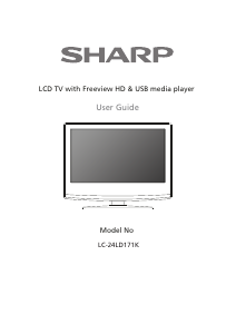 Handleiding Sharp LC-24LD171K LCD televisie