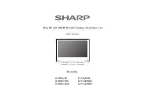 Manual Sharp LC-60UD20KN LCD Television