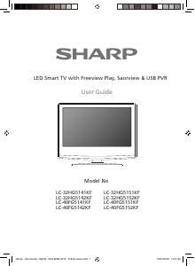 Manual Sharp LC-40FG5151KF LED Television