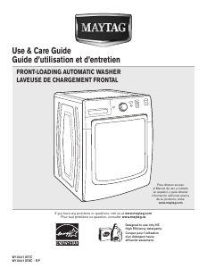 Manual Maytag MHW3000BW Maxima X Washing Machine
