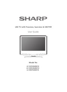 Manual Sharp LC-32CHG4041K LED Television