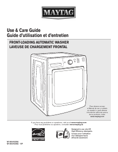 Manual Maytag MHW3100DW Maxima Washing Machine