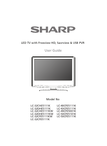 Manual Sharp LC-32CHE5111E LED Television