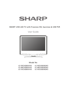 Manual Sharp LC-55CUG8362KS LED Television