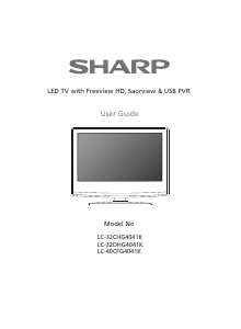 Manual Sharp LC-32DHG4041K LED Television