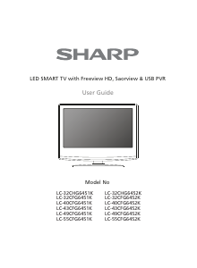 Handleiding Sharp LC-43CFG6452K LED televisie