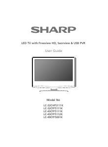 Manual Sharp LC-32CHF5111K LED Television