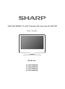 Manual Sharp LC-65CUG8052K LED Television