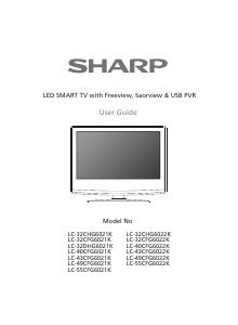 Manual Sharp LC-32CFG6021K LED Television