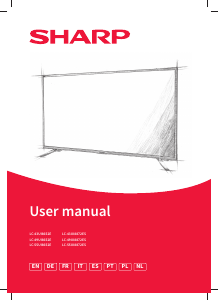 Handleiding Sharp LC-55UI8872KS LED televisie